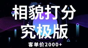 相貌打分究极版,客单价2000+纯新手小白就可操作的项目-网赚资源网
