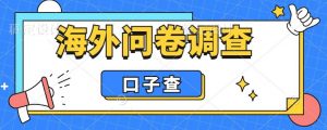 外面收费5000+海外问卷调查口子查项目,认真做单机一天200+【揭秘】-网赚资源网