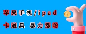 最新利用苹果手机/ipad的ios系统，卡道具搬短视频，百分百过原创-网赚资源网