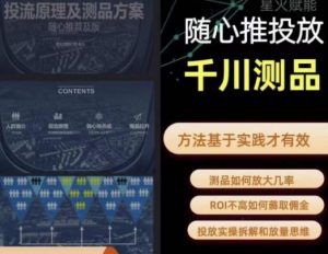 爱做号的老王·随心推+千川投流，投放实操拆解和放量思维，投流原理、千川测品-网赚资源网