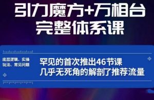 引力魔方万相台完整体系课:底层逻辑、实操玩法、常见问题,无死角解剖推荐流量-网赚资源网