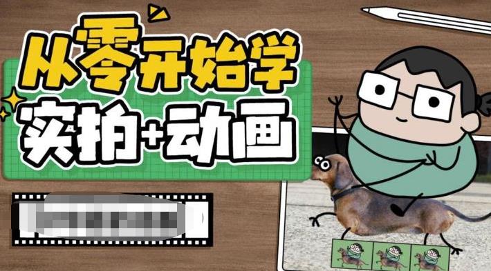 从零开始学实拍加动画，实拍加动画创意教程 - 网赚资源网-网赚资源网