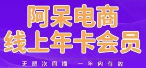 阿呆电商线上年会员,阿呆电商干货分享(更新中)-网赚资源网