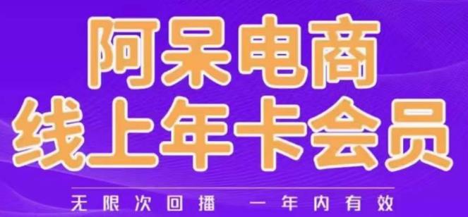 阿呆电商线上年会员，阿呆电商干货分享（更新中） - 网赚资源网-网赚资源网