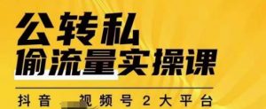 群响公转私偷流量实操课，致力于拥有更多自持，持续，稳定，精准的私域流量！-网赚资源网