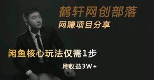 闲鱼核心玩法不卖货也能1年变现20W，玩法简单-网赚资源网