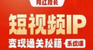 网红校长短视频IP变现通关秘籍｜系统课，产品篇，短视频篇，商业篇，私域篇，直播篇-网赚资源网
