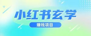 小红书玄学项目，直接上手操作，日入500【揭秘】-网赚资源网
