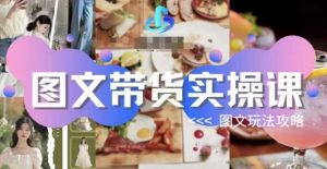图文带货实操课，图文玩法攻略玩法-网赚资源网