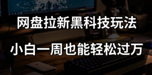网盘拉新黑科技玩法,小白一周也能轻松过万【全套视频教程+黑科技】【揭秘】-网赚资源网
