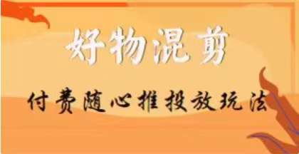 【万三】好物混剪付费随心推投放玩法，随心投放小课抖音教程 - 网赚资源网-网赚资源网