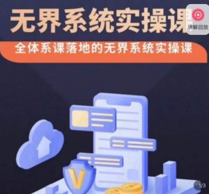 老衲·无界系统实操课,全体系落地无界改版后选择、出价、高投产做付费引流-网赚资源网