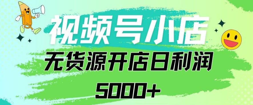 视频号无货源小店从0到1日订单量千单以上纯利润稳稳5000+【揭秘】 - 网赚资源网-网赚资源网