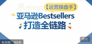 运营操盘手！亚马逊Bestsellers打造全链路，选品、Listing、广告投放全链路进阶优化-网赚资源网