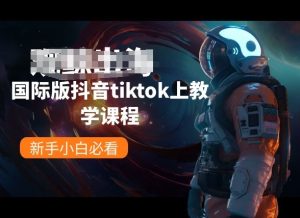 国际版抖音tiktok上教学课程，新手小白必看-网赚资源网