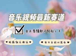 音乐视频赛道最新玩法,纯原创不违规,可所有平台同时发布,会点剪辑即可轻松拿捏【揭秘】-网赚资源网