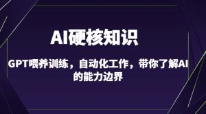 AI硬核知识-GPT喂养训练，自动化工作，带你了解AI的能力边界（10节课）-网赚资源网