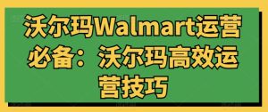 沃尔玛Walmart运营必备:沃尔玛高效运营技巧-网赚资源网