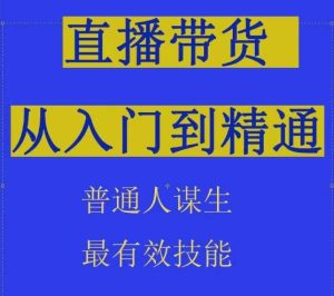2024抖音直播带货直播间拆解抖运营从入门到精通，普通人谋生最有效技能-网赚资源网