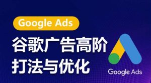 谷歌广告高阶打法与优化,凝结行业精华的谷歌广告体系课程,带你抓住流量红利,最大化ROI-网赚资源网