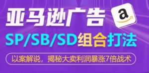 亚马逊SP/SB/SD广告组合打法,揭秘大卖利润暴涨7倍战术-网赚资源网
