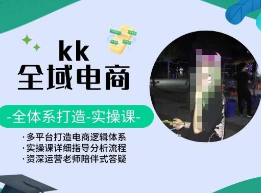 KK全域电商，全体系打造实操课，多平台打造电商逻辑体系 - 网赚资源网-网赚资源网