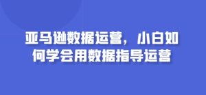 亚马逊数据运营，小白如何学会用数据指导运营-网赚资源网