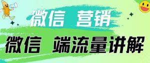 4.19日内部分享《微信营销流量端口》微信付费投流【揭秘】-网赚资源网