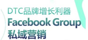 DTC品牌增长利器:Facebook Group私域营销策略-网赚资源网
