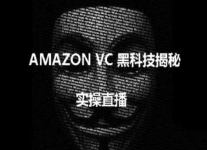 实操:AMAZON VC害人黑科技揭秘,跨境亚马逊教程-网赚资源网