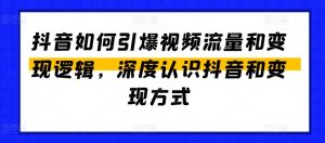 抖音如何引爆视频流量和变现逻辑,深度认识抖音和变现方式-网赚资源网