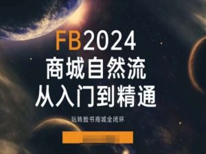 2024Faceboo商城自然流(从入门到精通),玩转脸书商城全闭环-网赚资源网