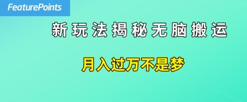 简单操作，每天50美元收入，搬运就是赚钱的秘诀【揭秘】 - 网赚资源网-网赚资源网