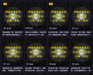 大案纪实解说课,2024年最新抖音大案教学教程-网赚资源网