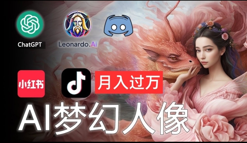 AI摄影梦幻人像：零基础也能月入过万的秘密【揭秘】 - 网赚资源网-网赚资源网