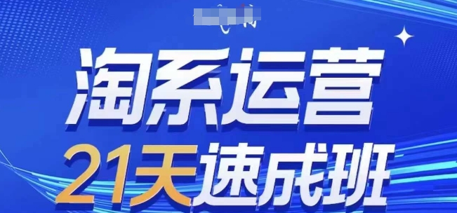 淘系运营21天速成班(更新24年8月)，0基础轻松搞定淘系运营，不做假把式 - 网赚资源网-网赚资源网