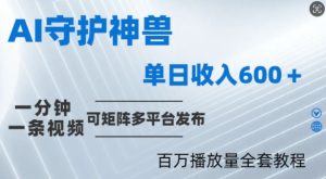制作各省守护神,100多W播放量的视频只需要1分钟就能完成【揭秘】-网赚资源网