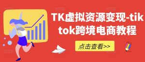 TK虚拟资源变现-tiktok跨境电商教程-网赚资源网