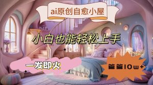 ai原创治愈小屋，小白也能轻松上手，一发即火，篇篇10w+【揭秘】-网赚资源网