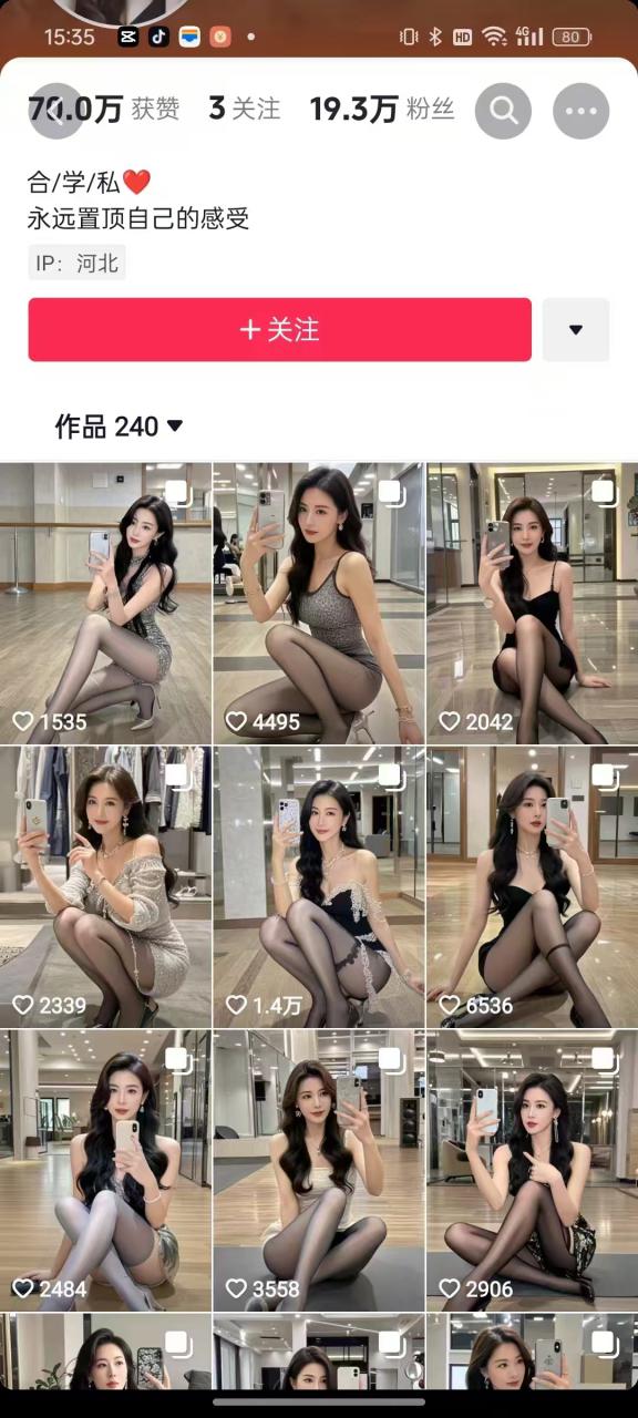 外面卖399的AI美女图文玩法，涨粉贼快，几天就万粉了 - 网赚资源网-网赚资源网