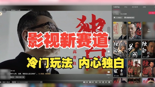 最新影视解说玩法，人物独白，30天涨粉24万+，全流程拆解【揭秘】 - 网赚资源网-网赚资源网