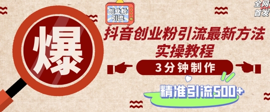 轻松制作创业类视频，一天被动加精准创业粉500+【揭秘】 - 网赚资源网-网赚资源网