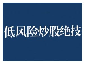 2024低风险股票实操营,低风险,高回报-网赚资源网