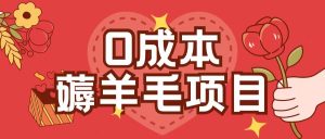 0成本，薅羊毛玩法一分钱不花一部手机即可操作单机1个小时30+-网赚资源网