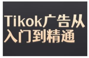 Tiktok Ads实操教程,Tiktok广告从入门到精通-网赚资源网