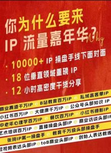 群响IP流量嘉年华,现场视频+IP江湖2024典藏版PPT-网赚资源网