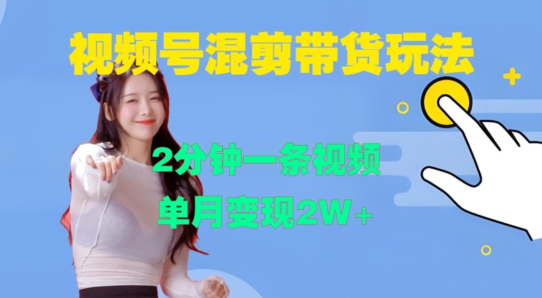 视频号混剪玩法，2分钟一条视频，单月变现2W+【揭秘】 - 网赚资源网-网赚资源网