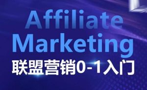 Affiliate Marketing联盟营销0-1入门,联盟营销基本逻辑 联盟平台逻辑及联盟客逻辑全面详解-网赚资源网
