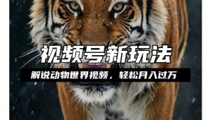 利用动物世界解说视频，赚分成计划收益，轻松月入过W，操作简单【揭秘】-网赚资源网