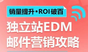 销量提升•ROI破百 独立站EDM邮件营销攻略，如何通过邮件营销每年获得100万美金销售额!-网赚资源网